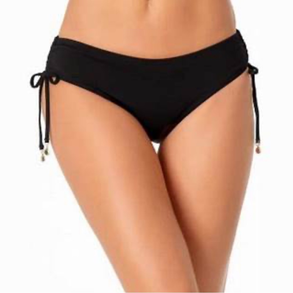 Anne Cole swim - black large live in color side tie swim bottoms